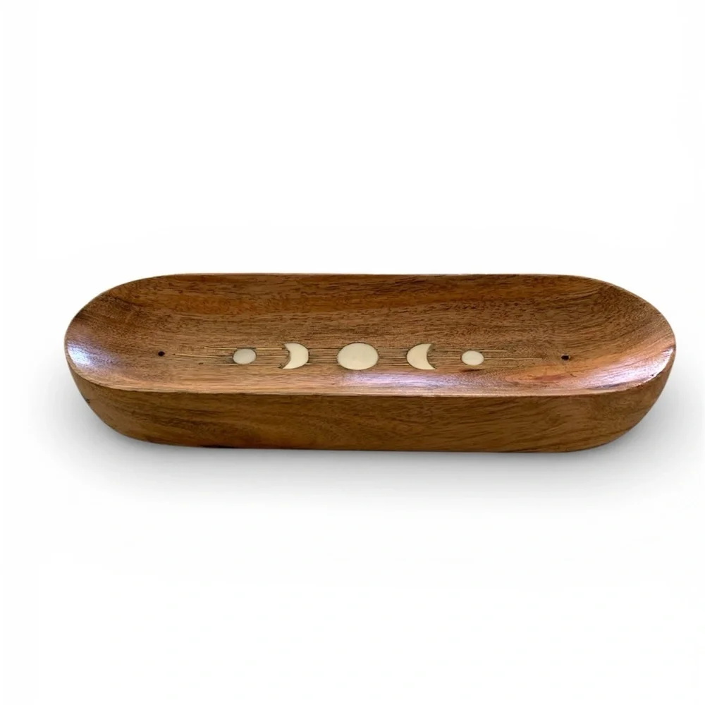 Matr Boomie Indukala Moon Phase Double Incense Holder NWOT